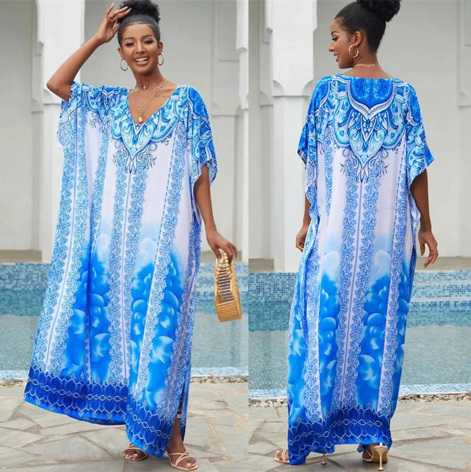 Beach Kaftan Blue