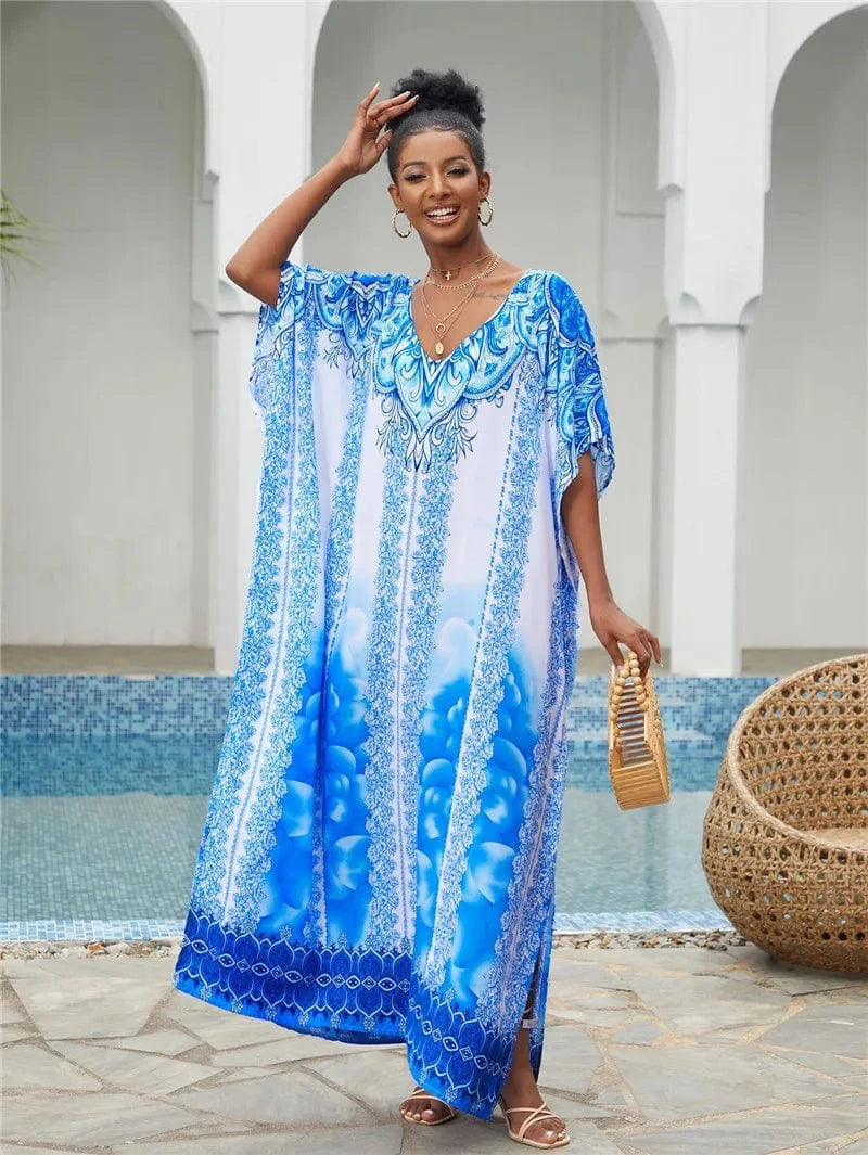 Beach Kaftan Blue