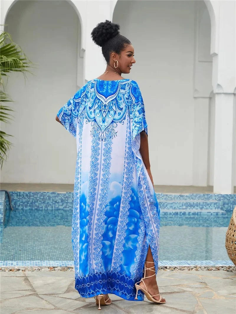Beach Kaftan Blue
