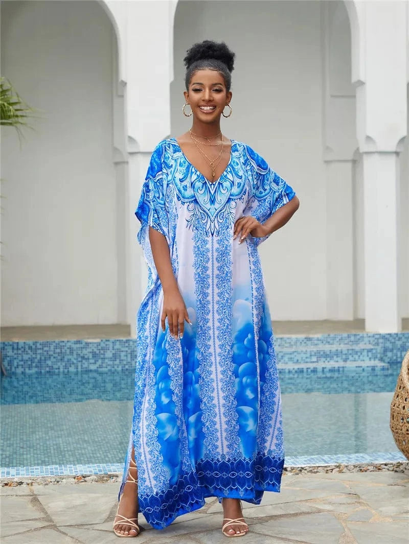 Beach Kaftan Blue
