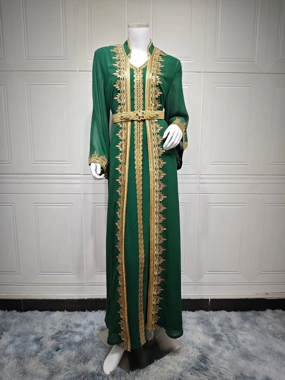 Green Kaftan Dress