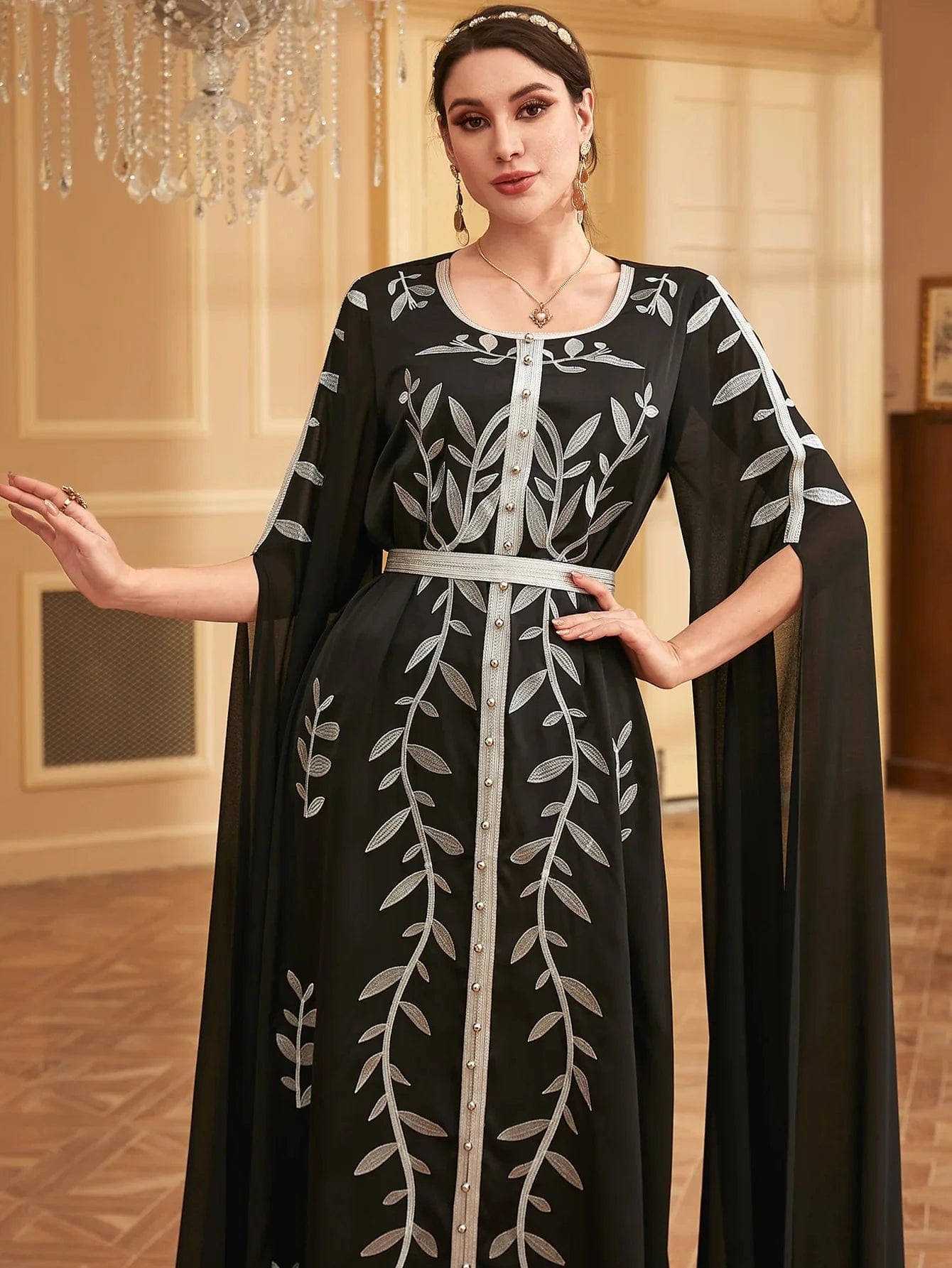 Long Black Kaftan