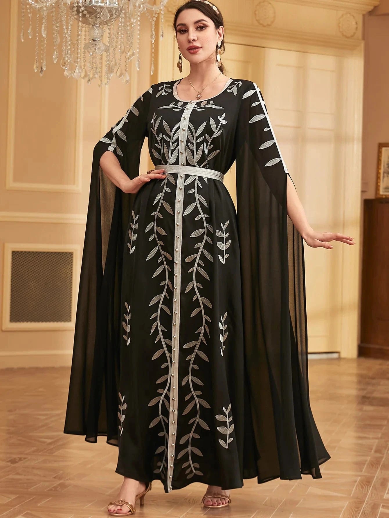 Long Black Kaftan