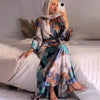 Pleated Kaftan Dress