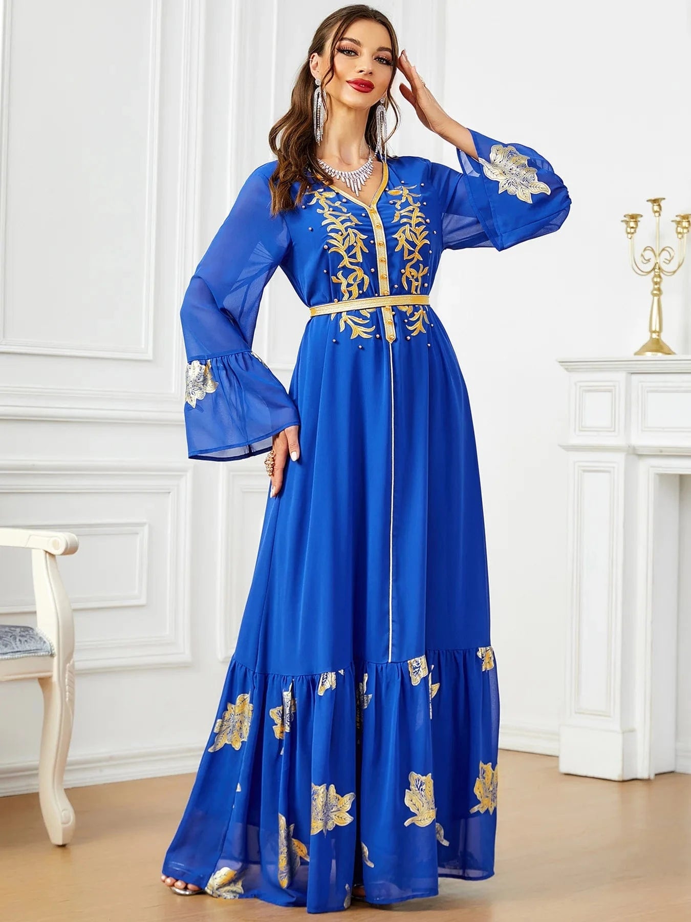 Royal Blue Kaftan
