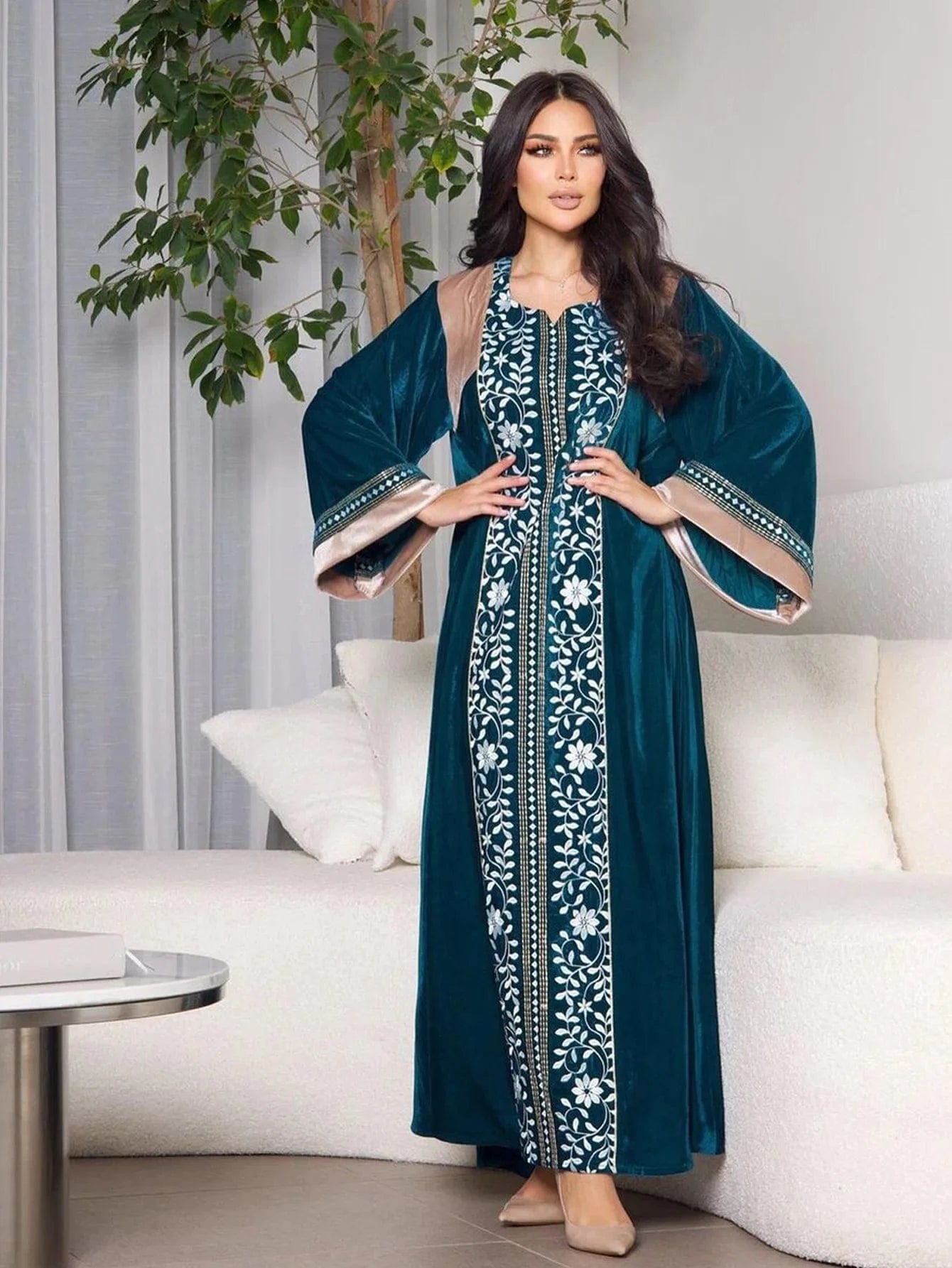 Velvet Kaftan Pakistani
