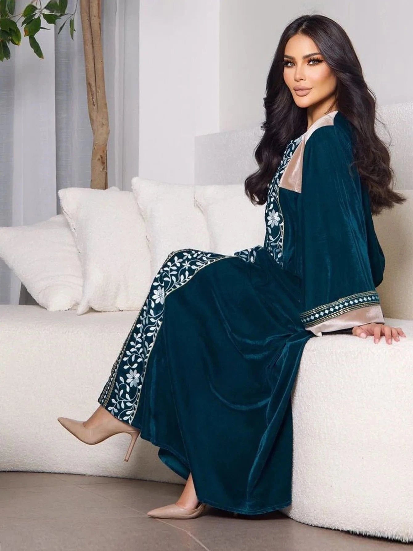 Velvet Kaftan Pakistani