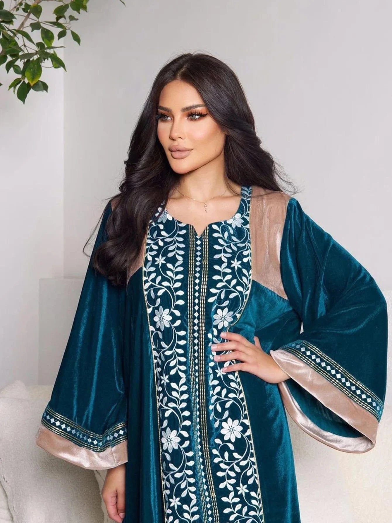Velvet Kaftan Pakistani